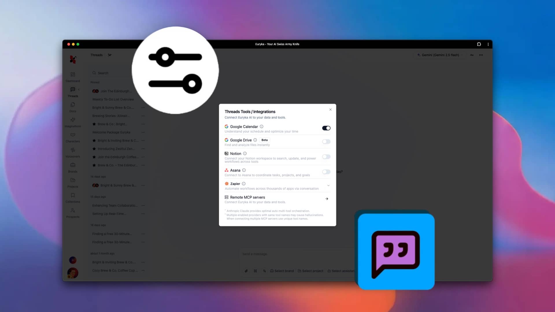 Thread tools and integration copy